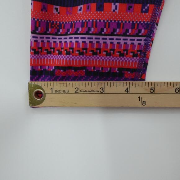 Nike Pro Leggings Womens XL Purple Pink Dri‎ Fit Aztec Design Athleisure Gym - Picture 7 of 13